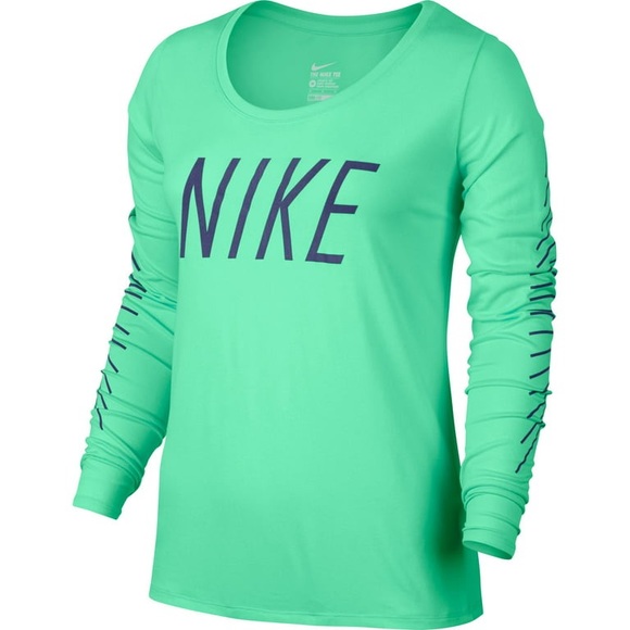 Nike Tops - NWT Nike Legend Scoop Neck Women's Long Sleeve DriFt T-Shirt (Size M)